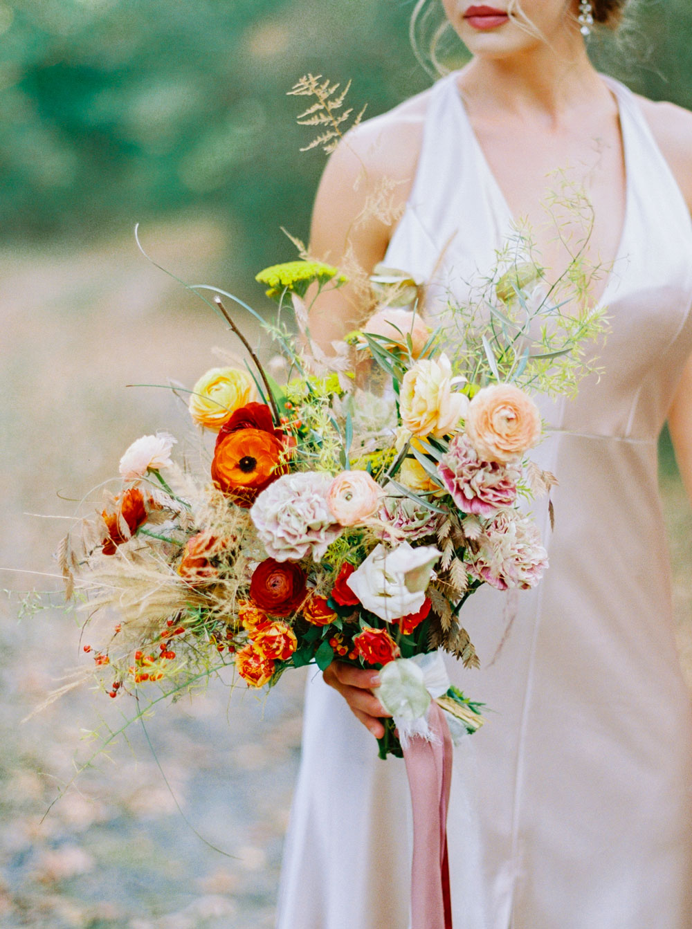 Bride with bouquet