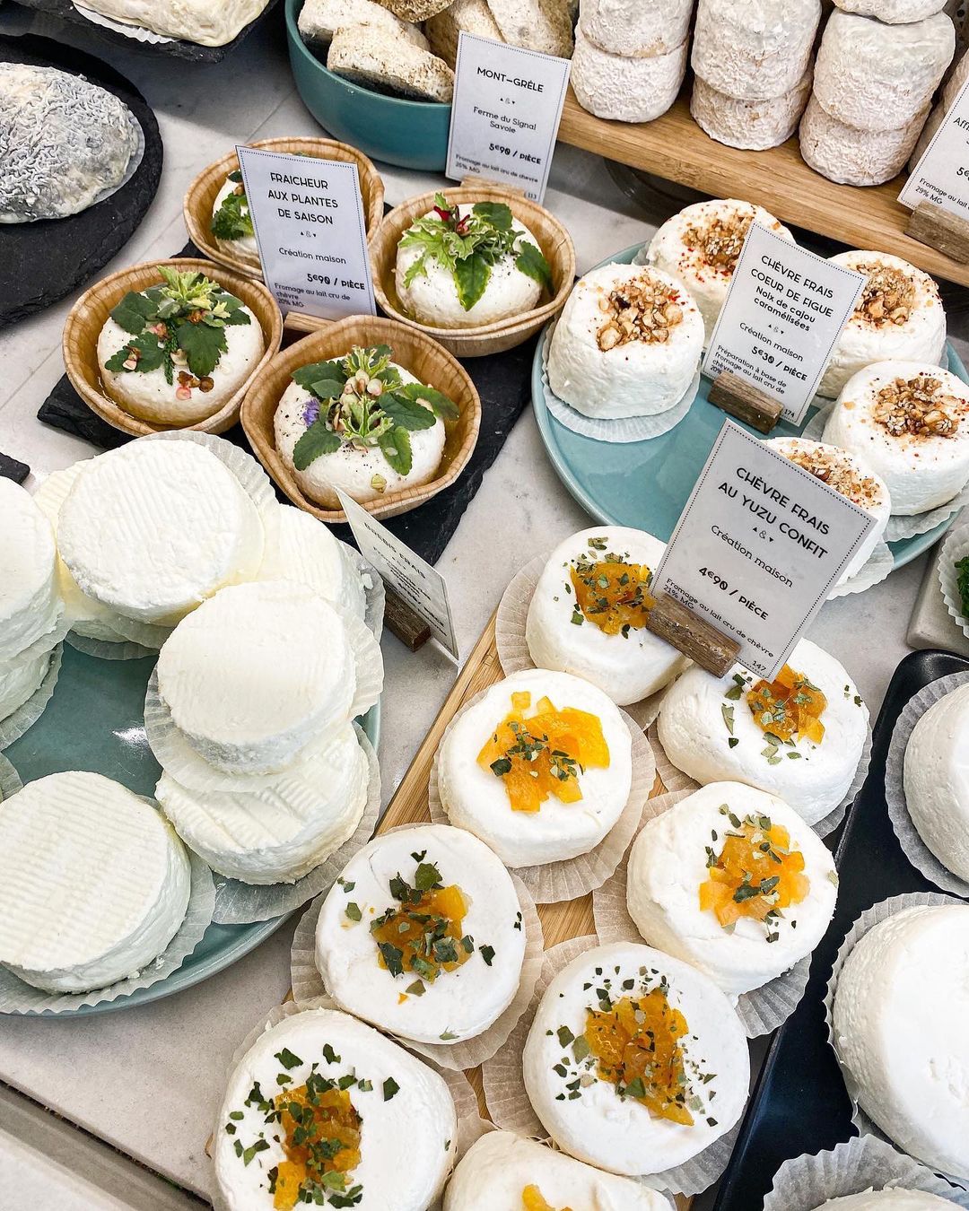 Soft cheeses at Taka & Vermo